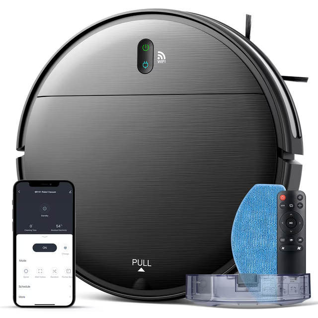 ONSON Robot Vacuum Cleaner,2 in 1 Robot Vacuum