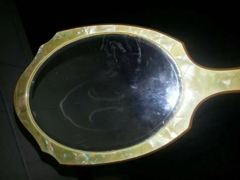 Vintage Tortoise Shell Hand Held Mirror - photo 5