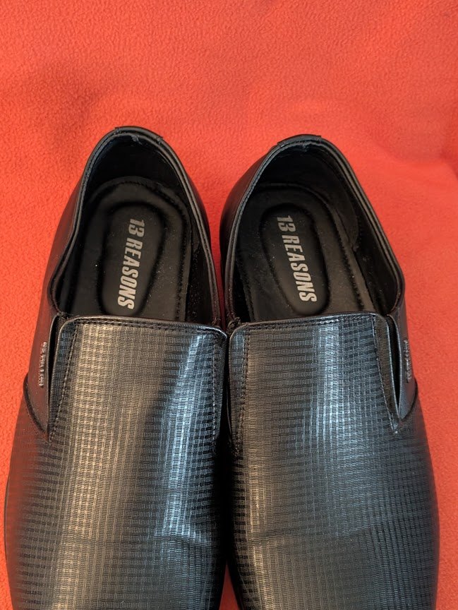 Mens black slip on shoes - size 10 - photo 5