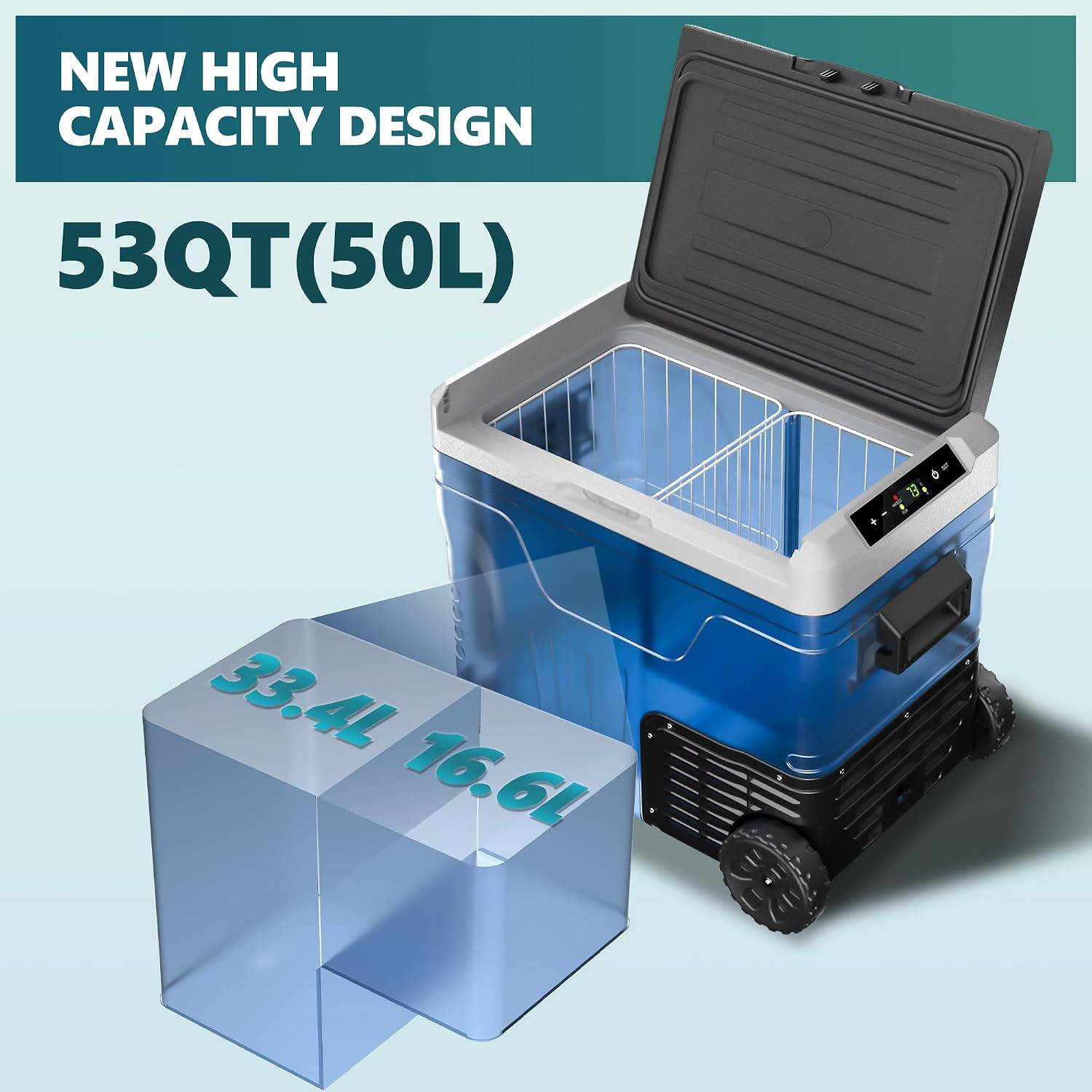 Euhomy 53QT (50L) Car Refrigerator Freezer - photo 3