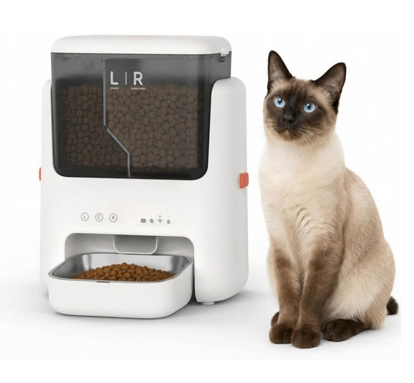 New Dual-Hopper Automatic Feeder for Cats & Dogs