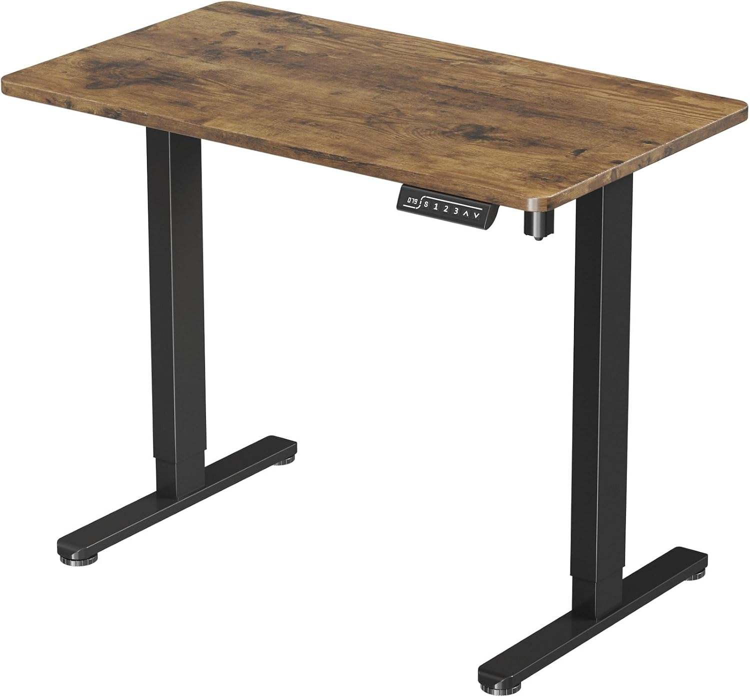 JOY Worker 35" Electric Standing Desk - Rustic Brown - Like New!
