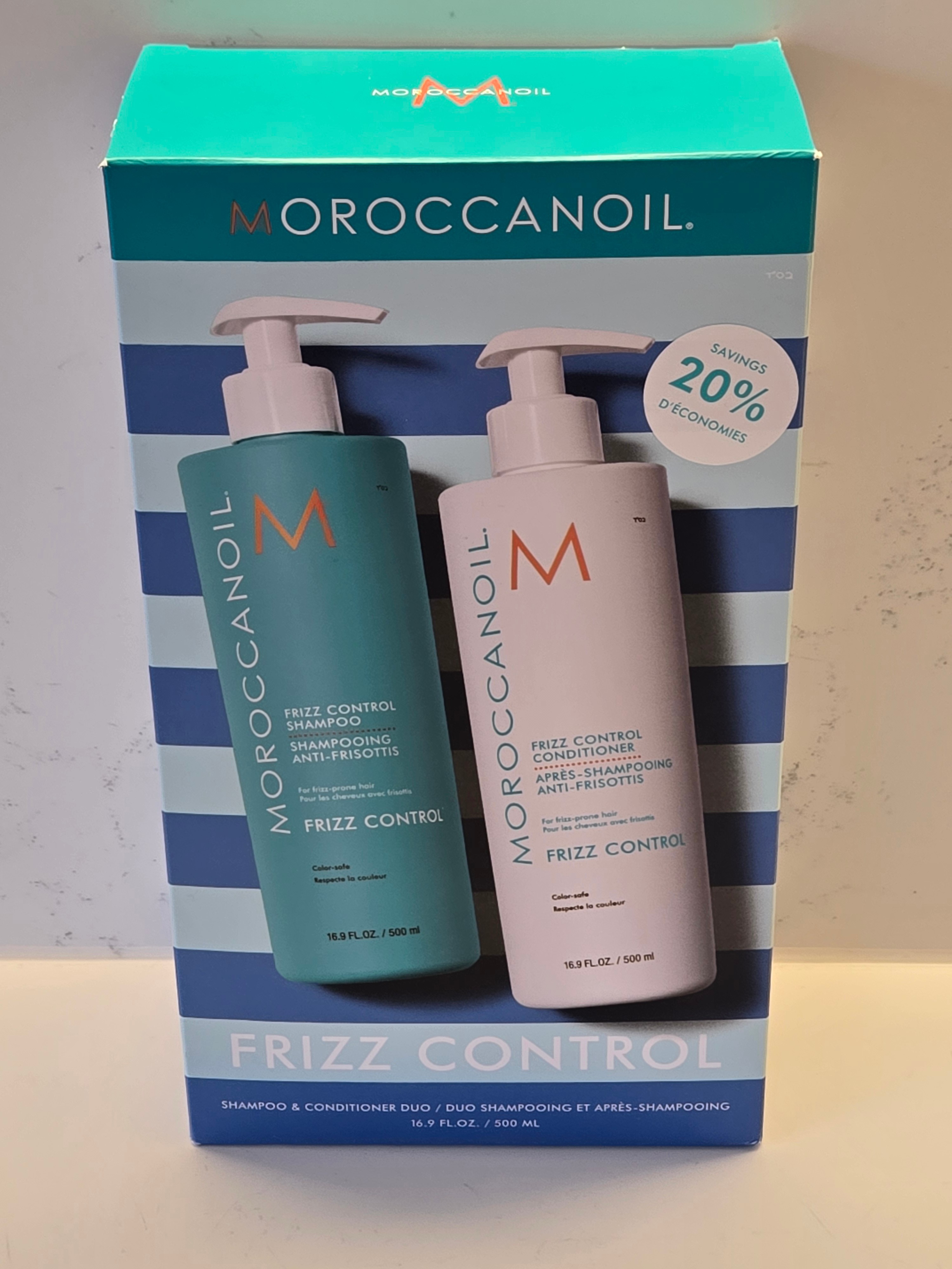 Moroccanoil Frizz Control Shampoo & Conditioner 500ml Duo 500ml