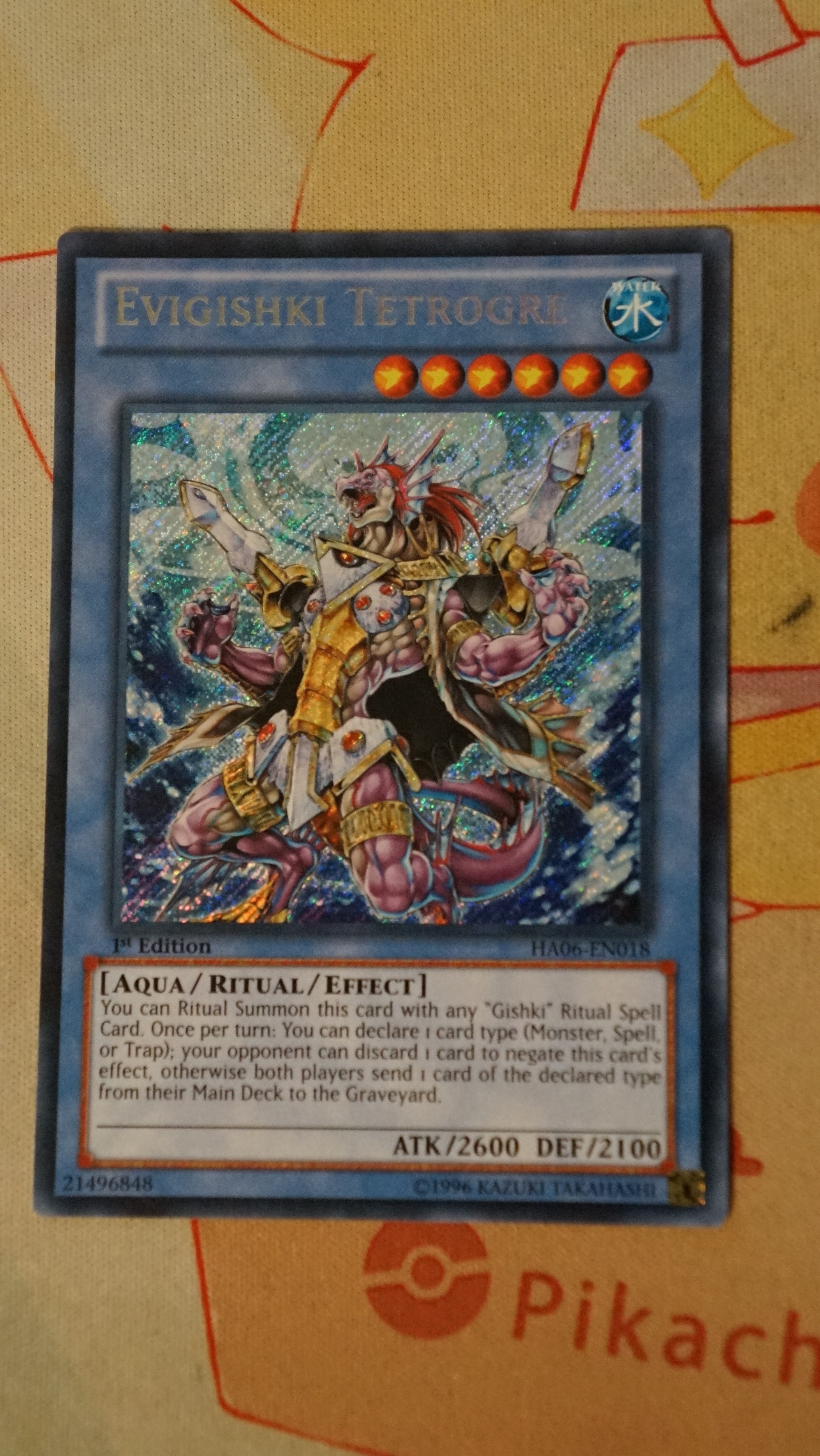 Yu-Gi-Oh Evigishki Tetrogre HA06-EN018 Holo LP - photo 3