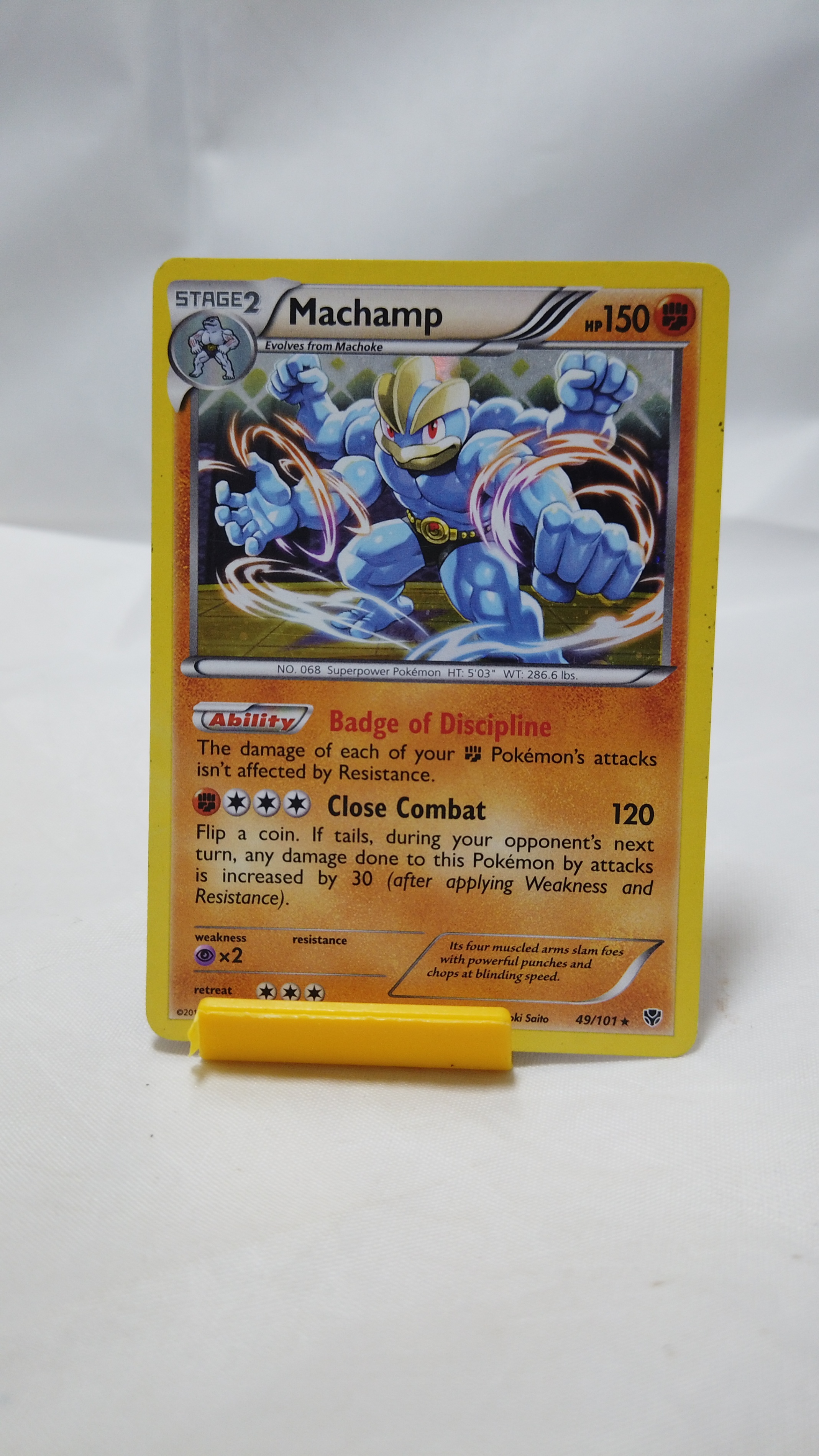 Pokemon Machamp 049/101 Plasma Blast Holo Rare Played