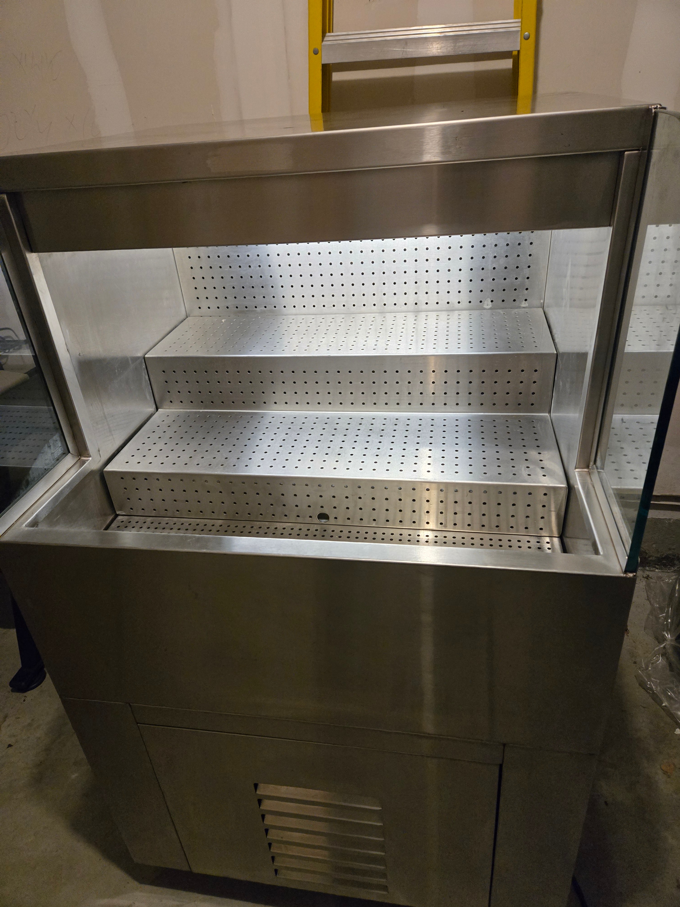 Commercial 3-Tier Refrigerated Display Case with LED Lighting