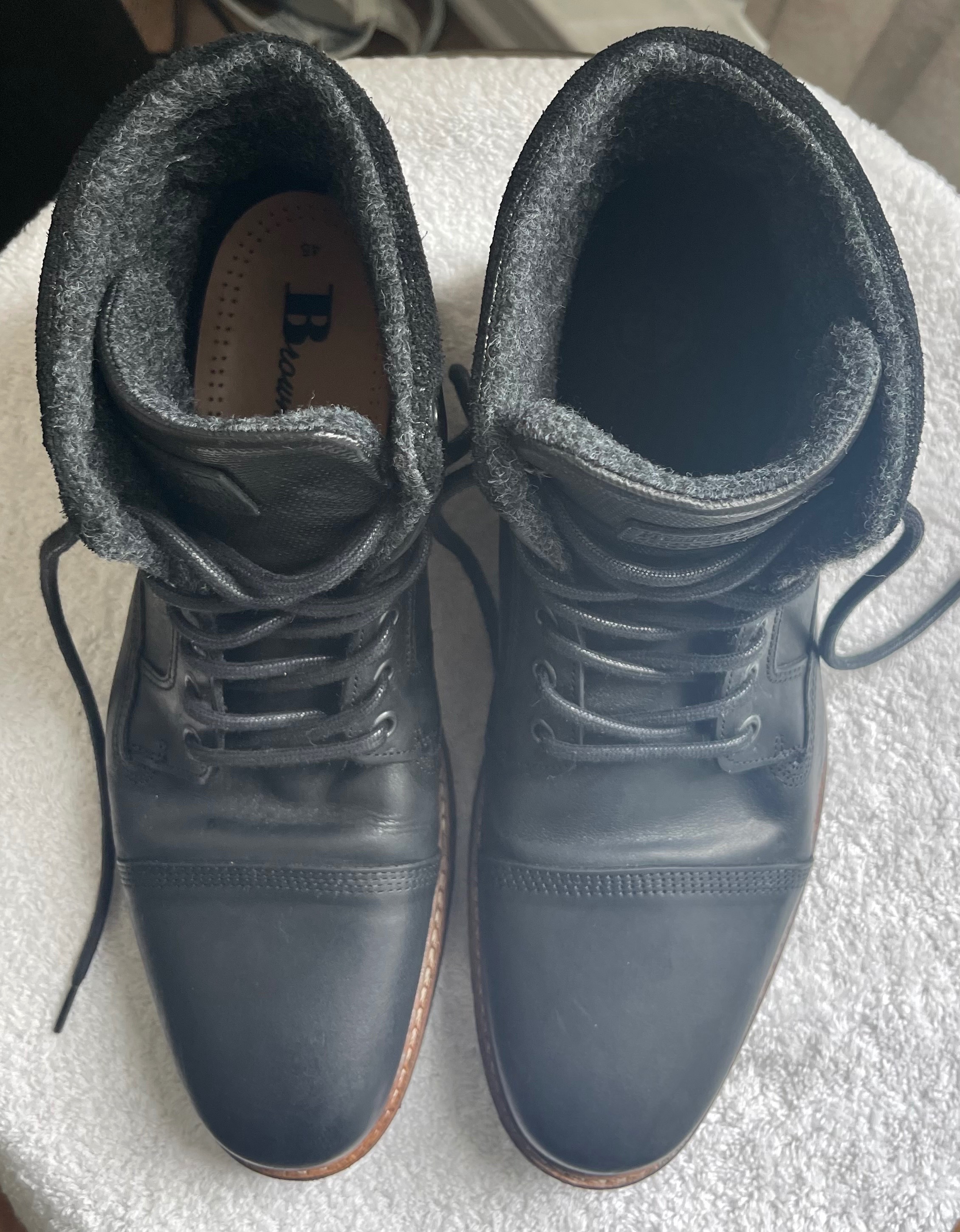Browns B2 Black Leather Boots (EUR 44 / US 11) – Worn Twice - photo 5