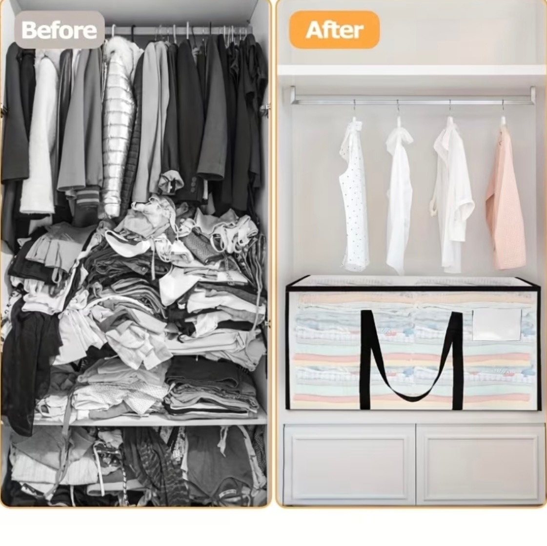 Clear transparent Storage Bag 80L Waterproof Foldable Organizer - photo 3