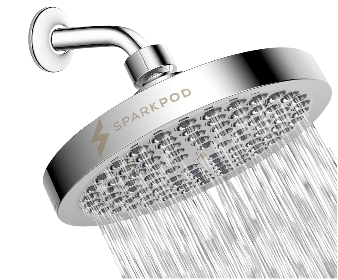 New SparkPod Rain Shower Head Chrome Bathroom Fixture - photo 3