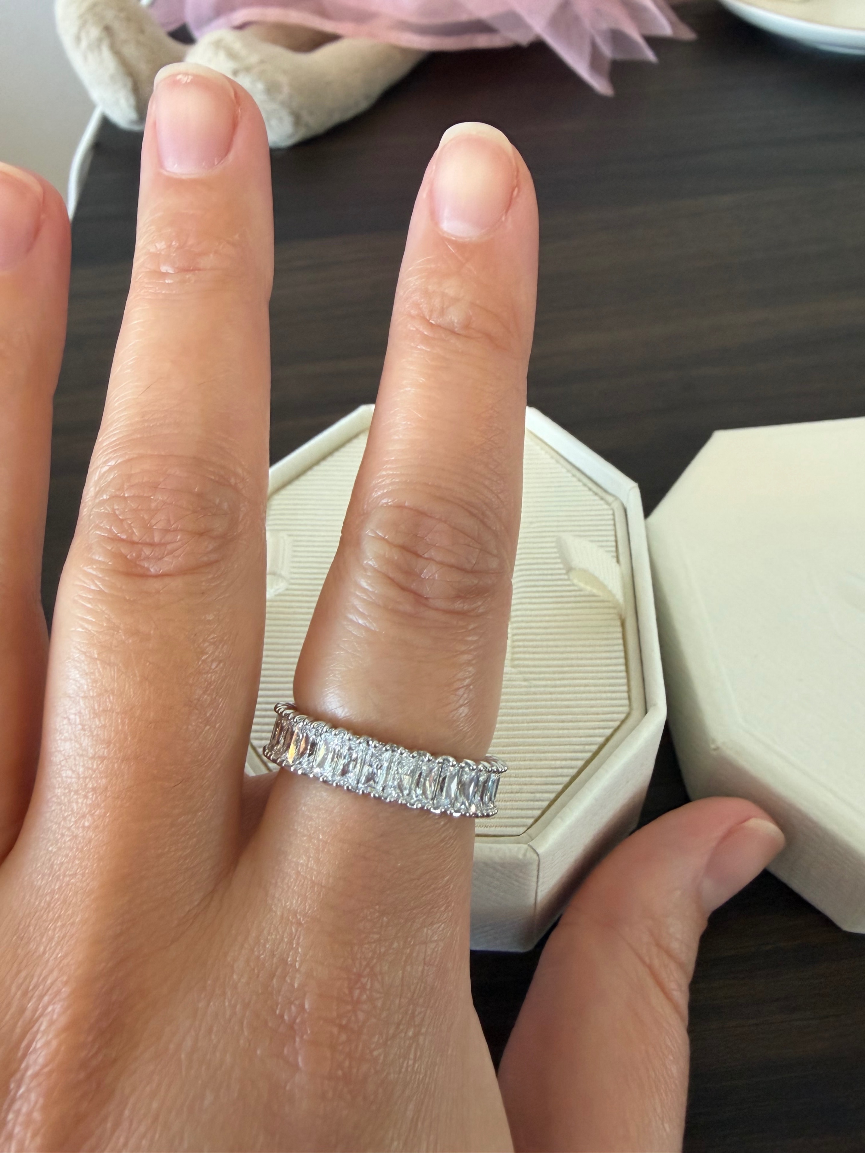 Swarovski Matrix eternity ring - Size 8 - photo 2