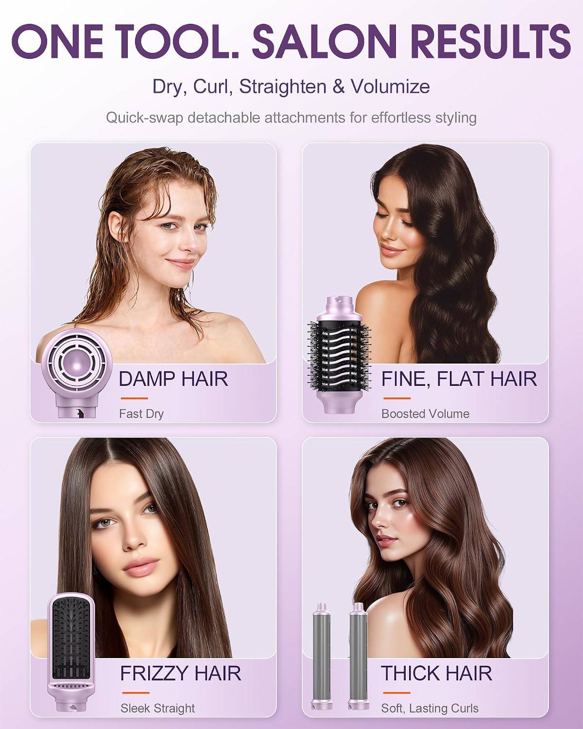 6-in-1 Hot Air Brush & Hair Dryer - photo 4