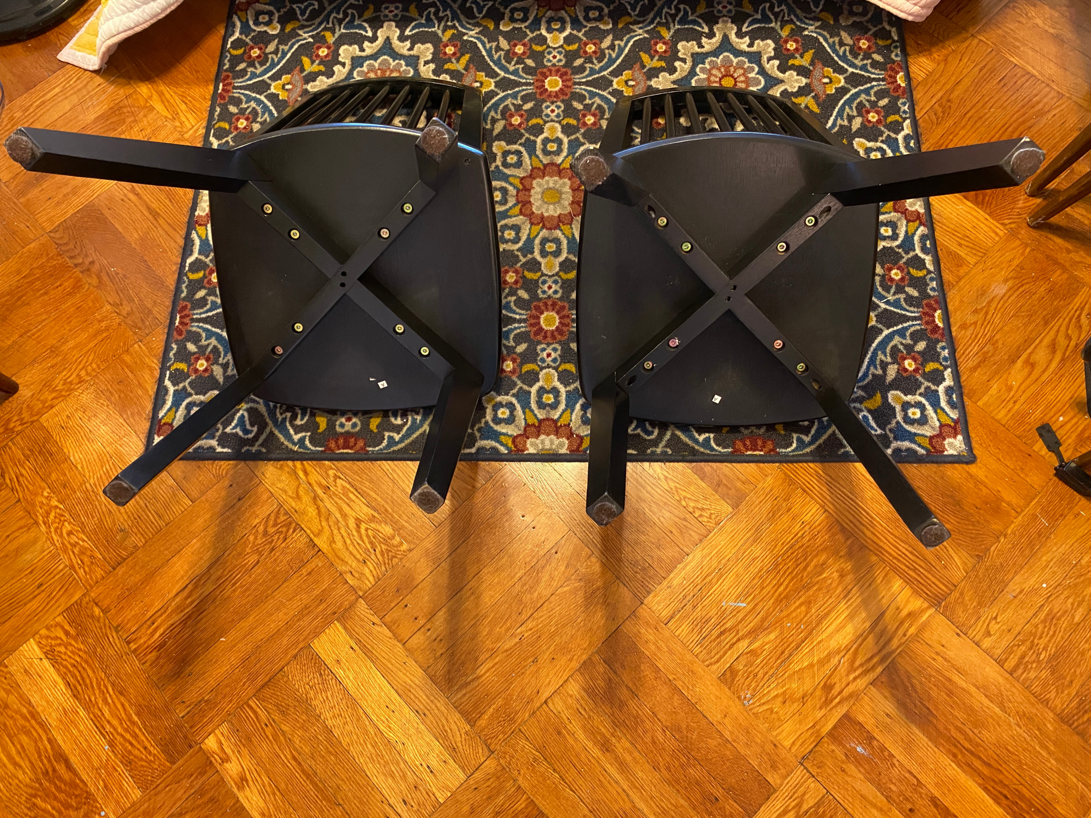 Linden Modified Windsor Wood Dining Chair Black x2 - photo 4