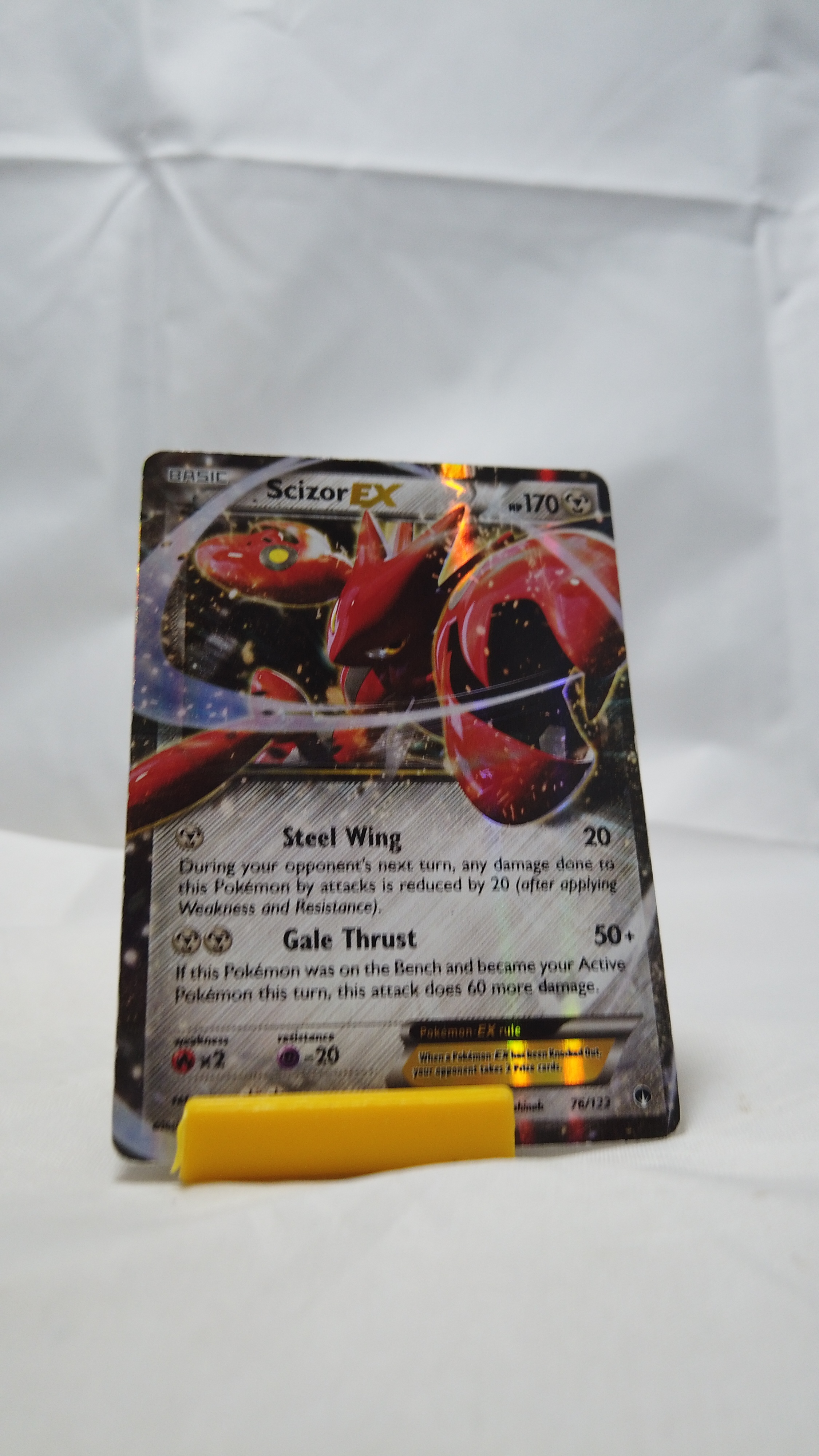 Pokemon Scizor EX 076/122 BREAKpoint Holo Rare Played