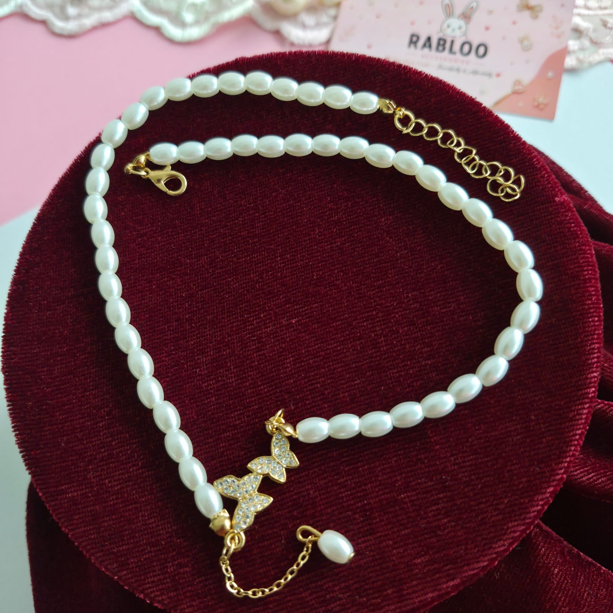 ✨ Pearl Butterfly Necklace by Rabloo Accessories - photo 2