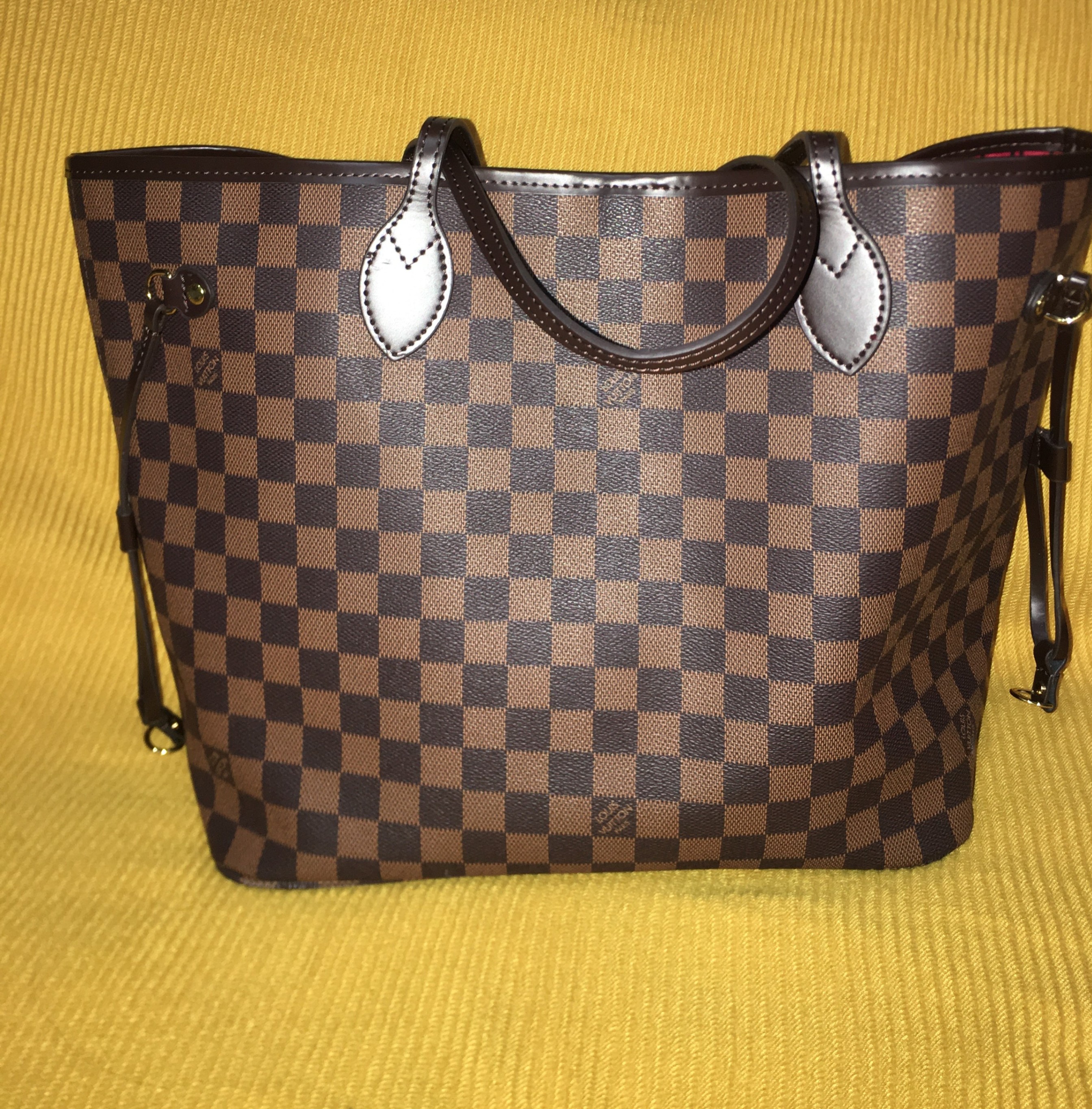 GM Damier Ebene Canvas Tote Bag