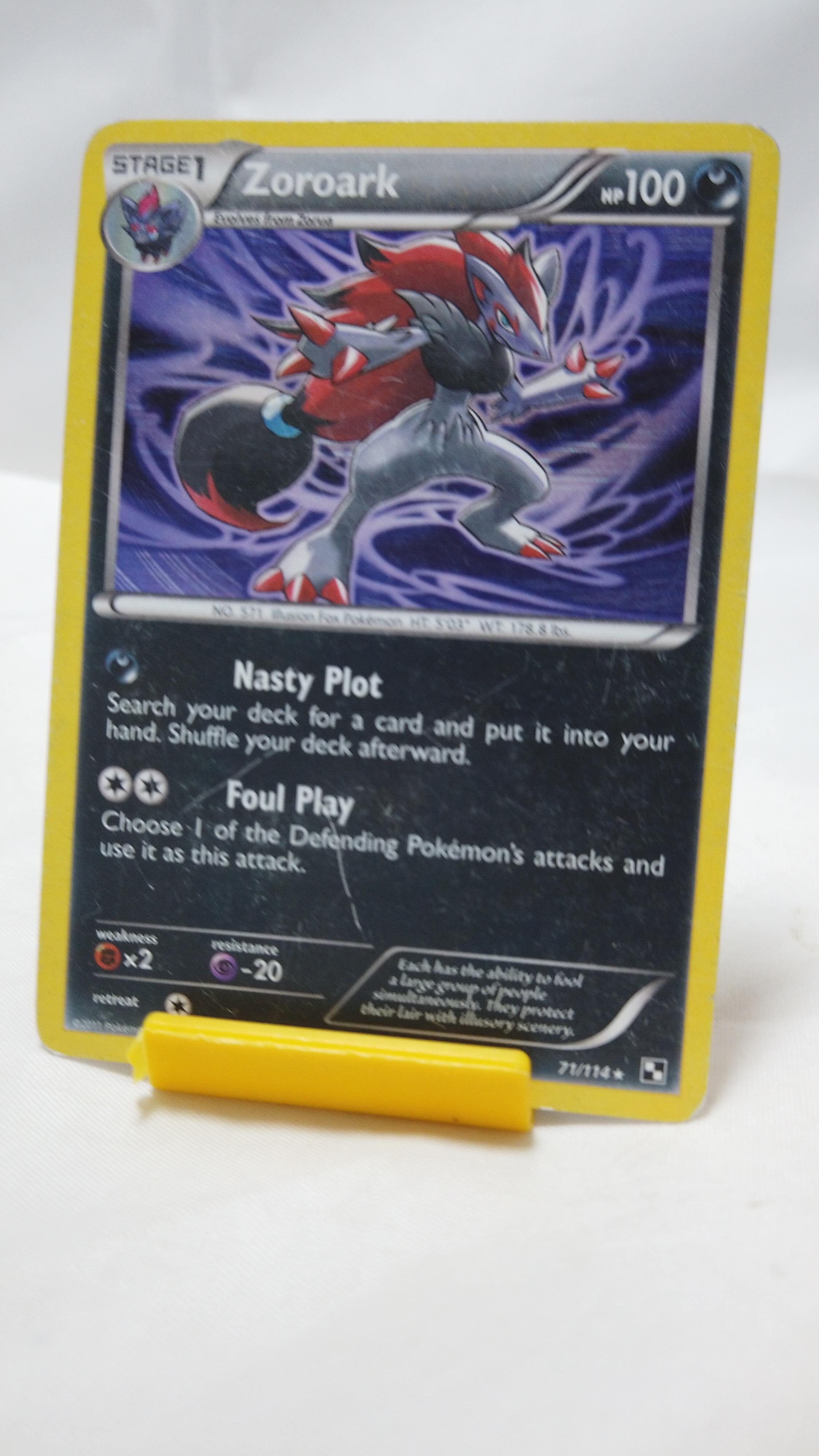 Pokemon Zoroark 071/114 Black & White Holo Rare HP