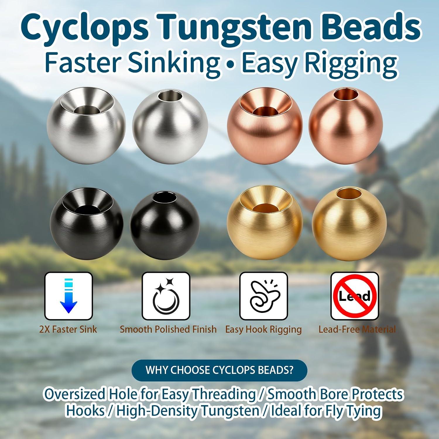 200pcs Tungsten Fly Tying Beads 2.0mm - photo 4