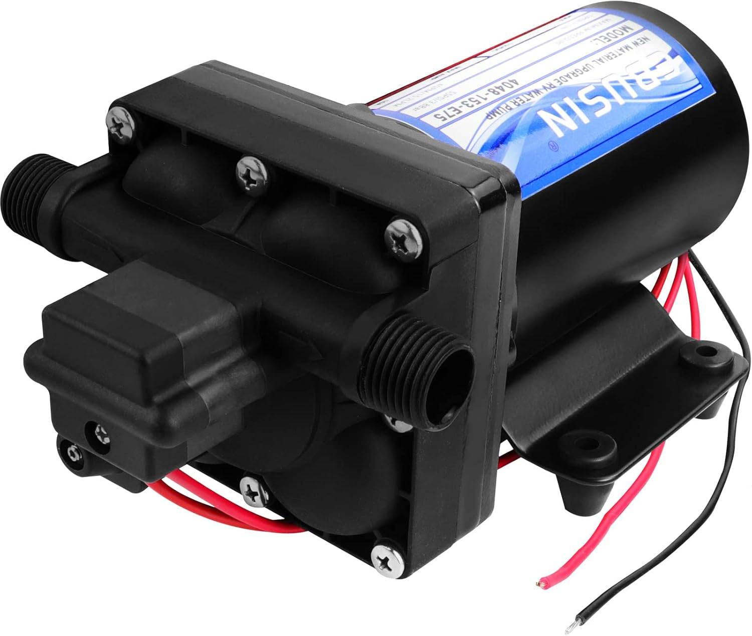 12V RV Water Pump — 4 GPM / 55 PSI (Automatic Demand Diaphragm)