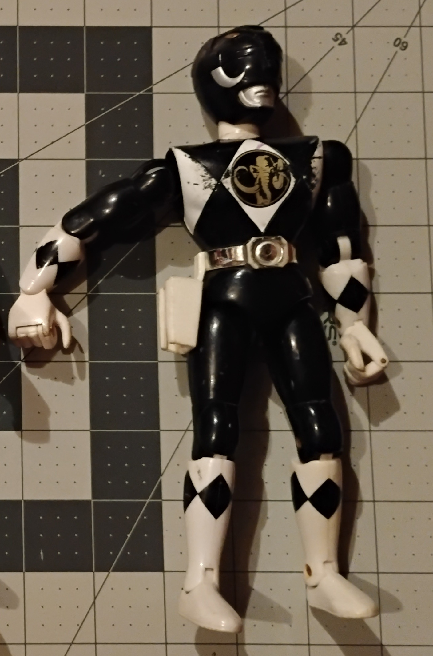 1993 Black Ranger Mighty Morphin Power Rangers Toy