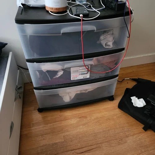 TODAY ONLY — 3-Drawer Plastic Storage Cart