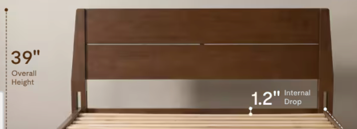 Full Wood Headboard - New Japanese Joinery, FlexiSpot