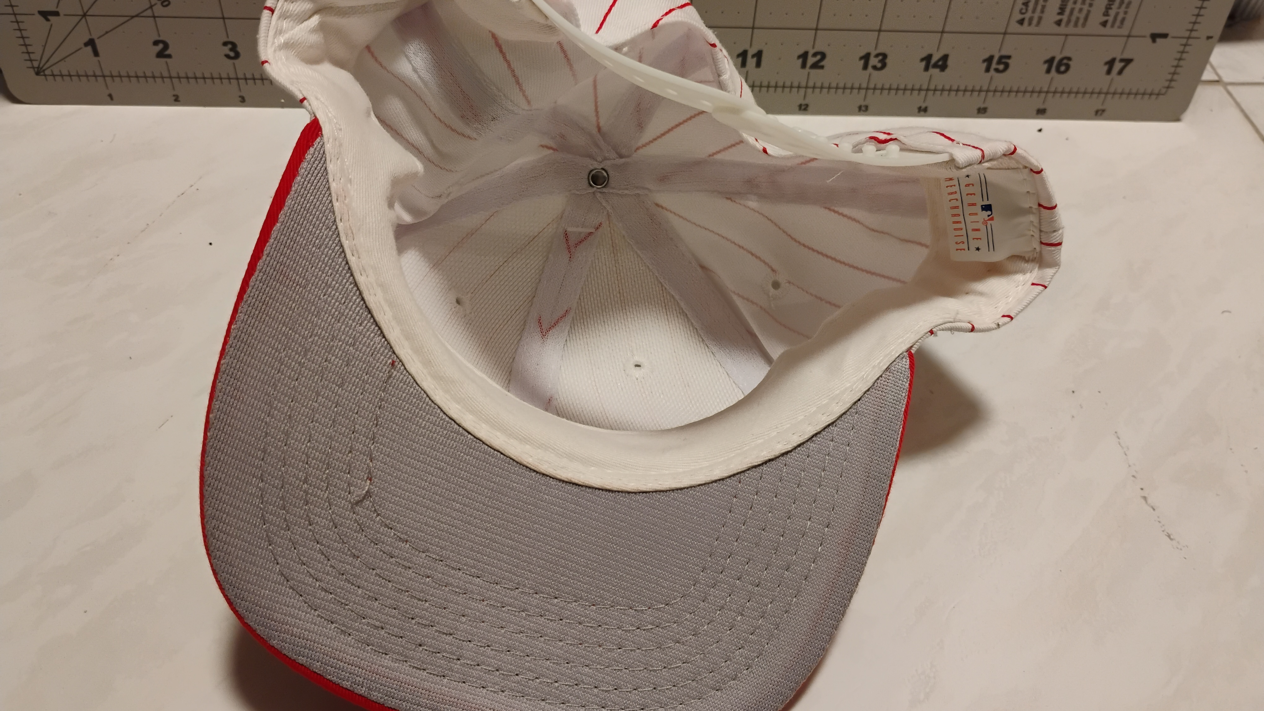 Cincinnati Reds Pinstripe Snapback Hat - photo 3