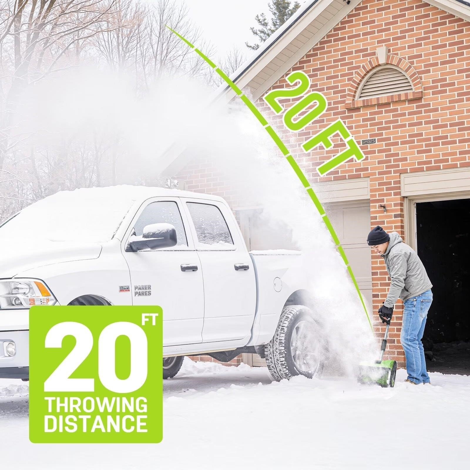 STEELITE 20V Cordless Electric Snow Blower - photo 3