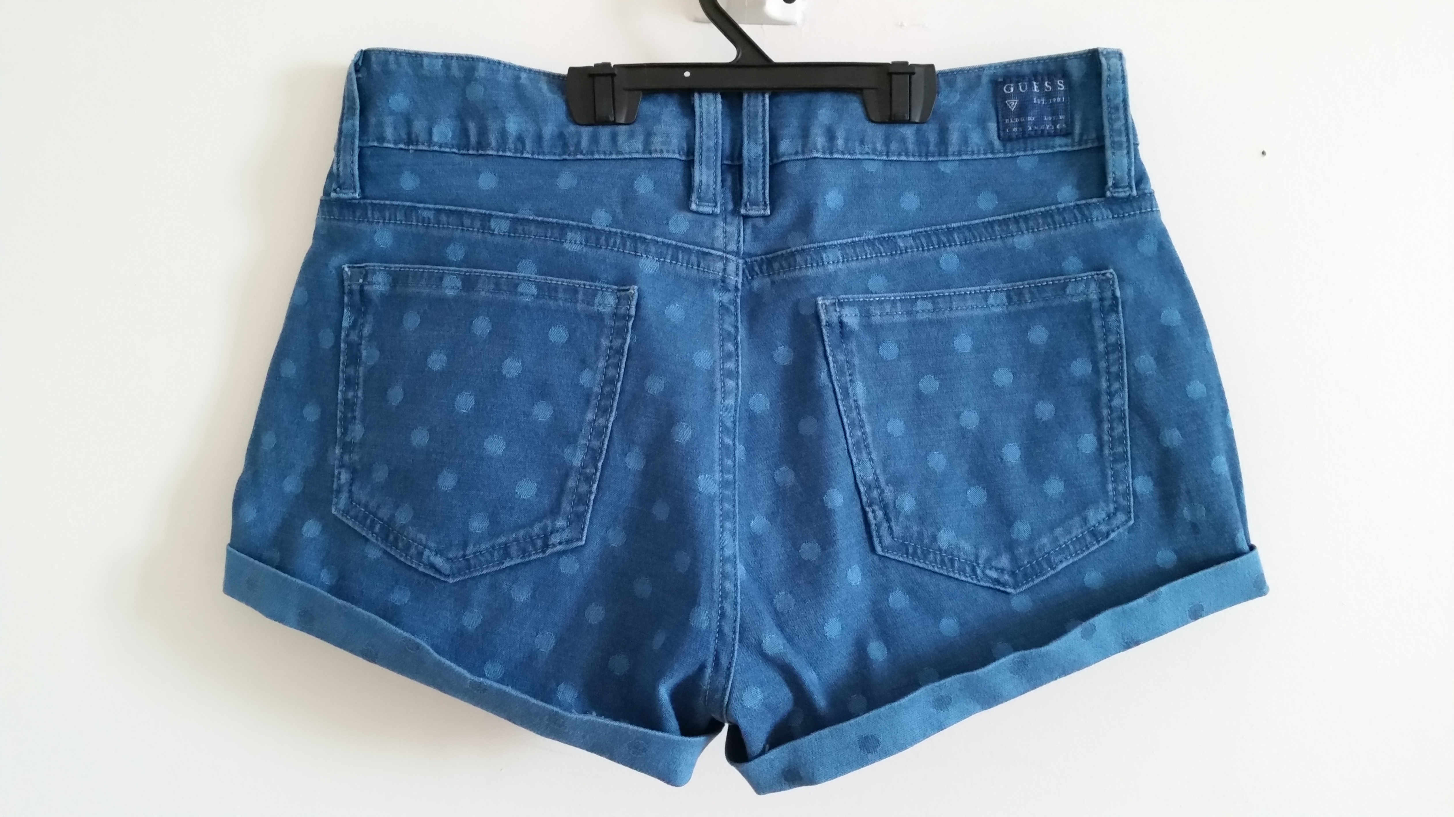 GUESS Cute Polka Dot Denim Jean Shorts - photo 5