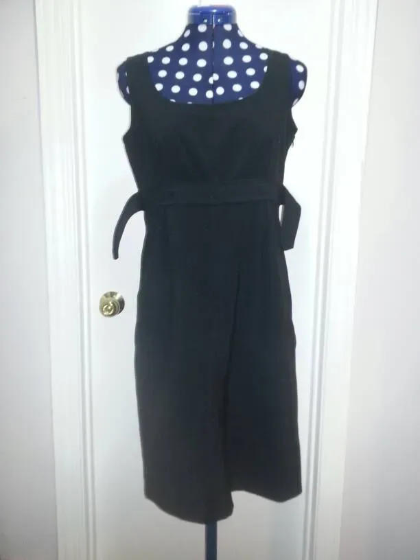Black Sleeveless Dress, Missing Buttons - Liz Claiborne (Size...