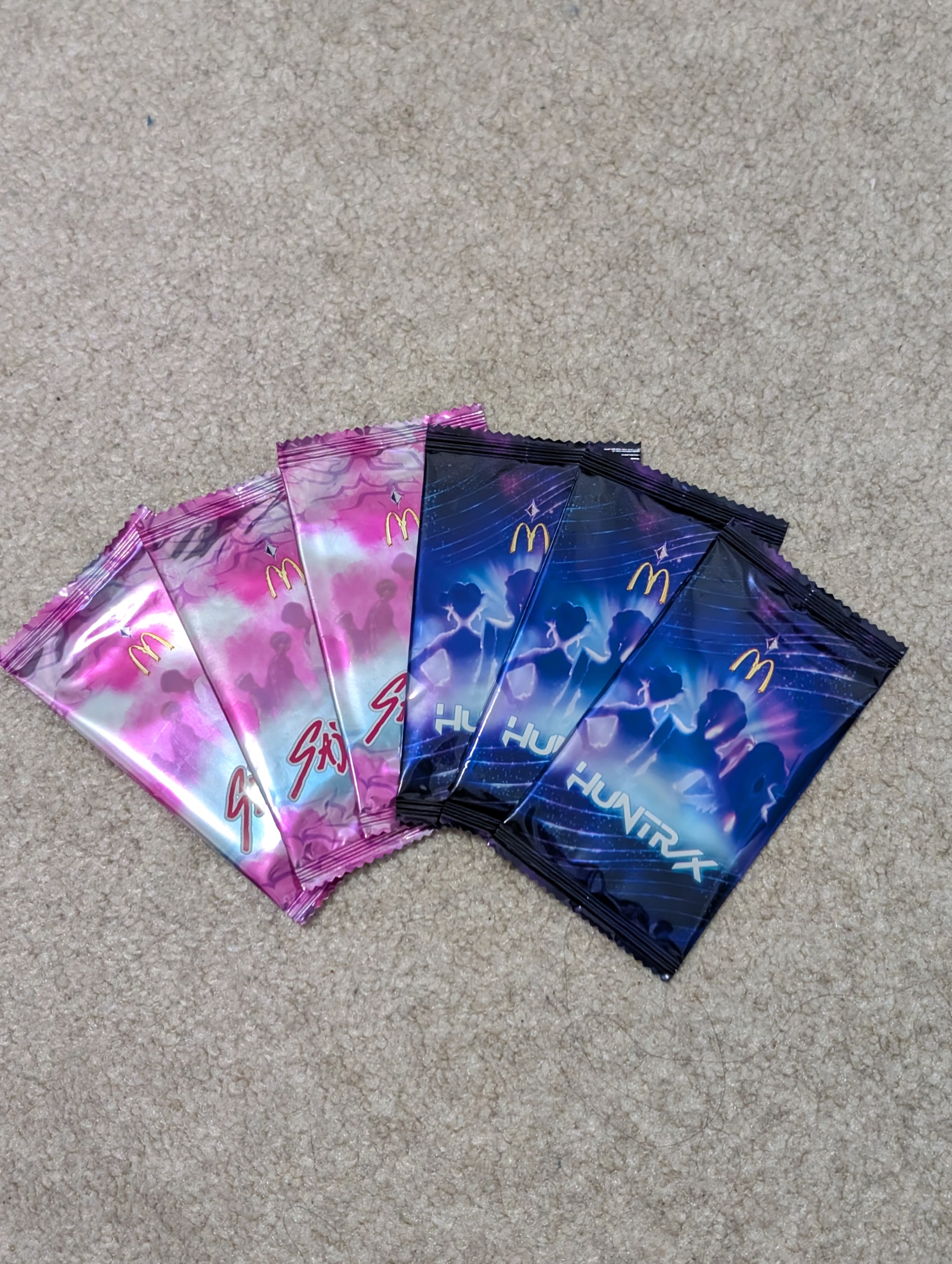6 PACKS of McDonald’s KPop Demon Hunters Cards