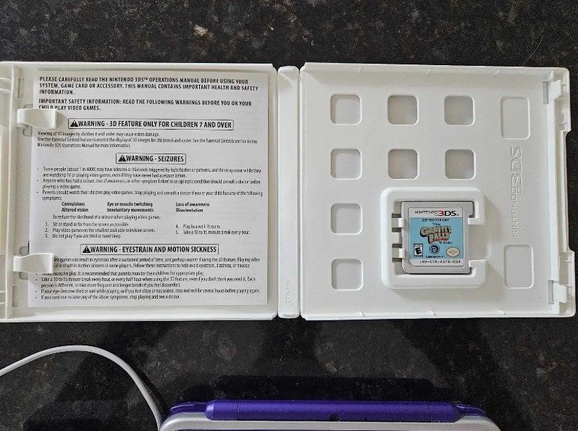 Nintendo 2DS XL (Purple & White – Includes Gravity Falls Game - photo 3