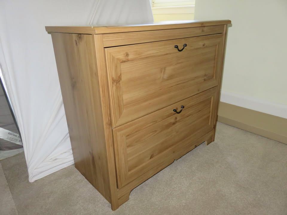 Ikea ASPELUND Bedroom set - bed, nightstand and dresser - photo 2