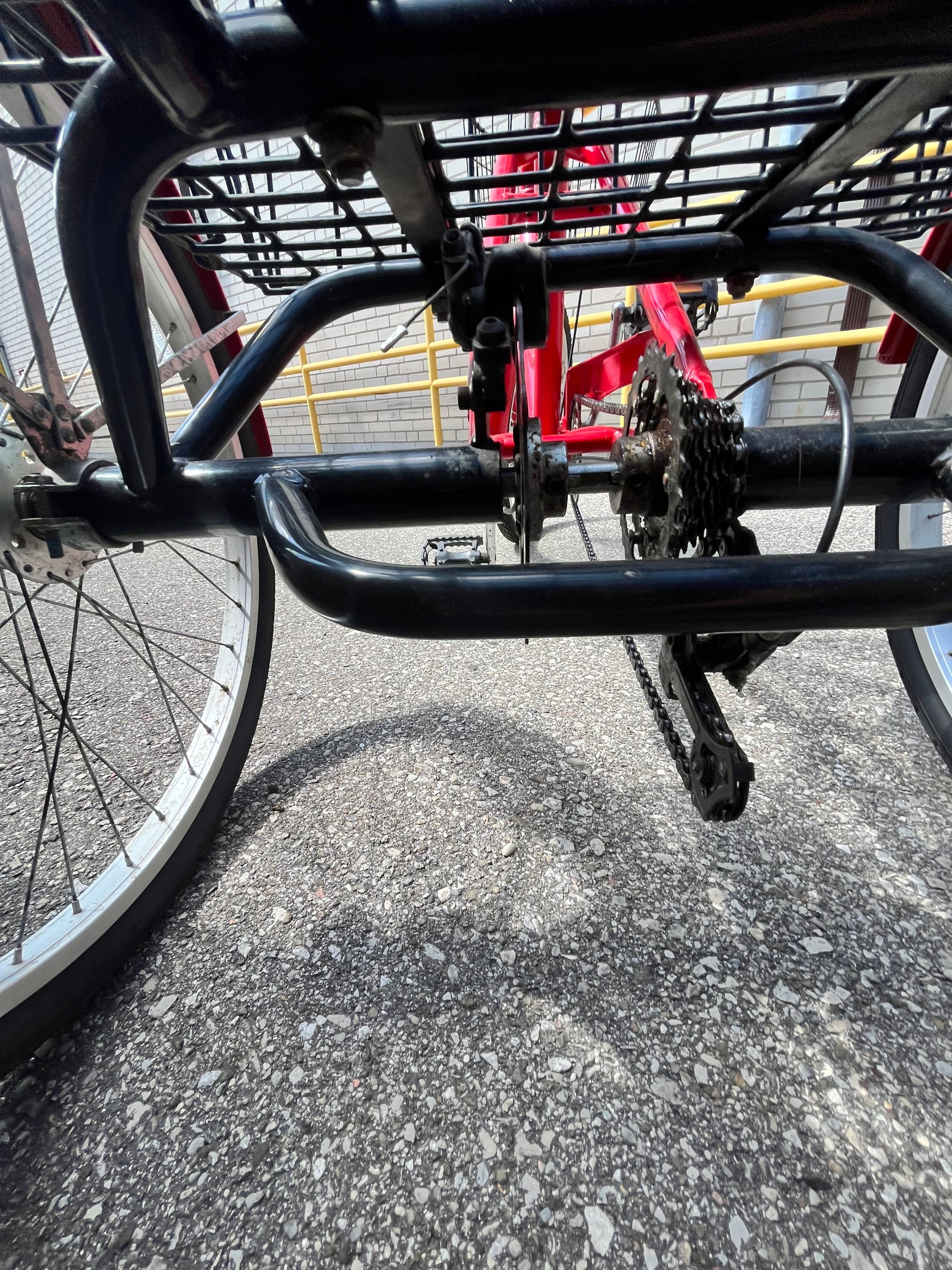 Adult Refurbished Red Tricycle with Basket - photo 3