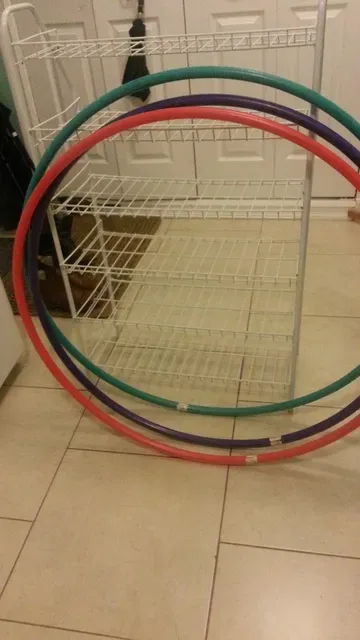 3 Hoola Hoops And 1 Shelf (2 Hoops traded, 1 left!)