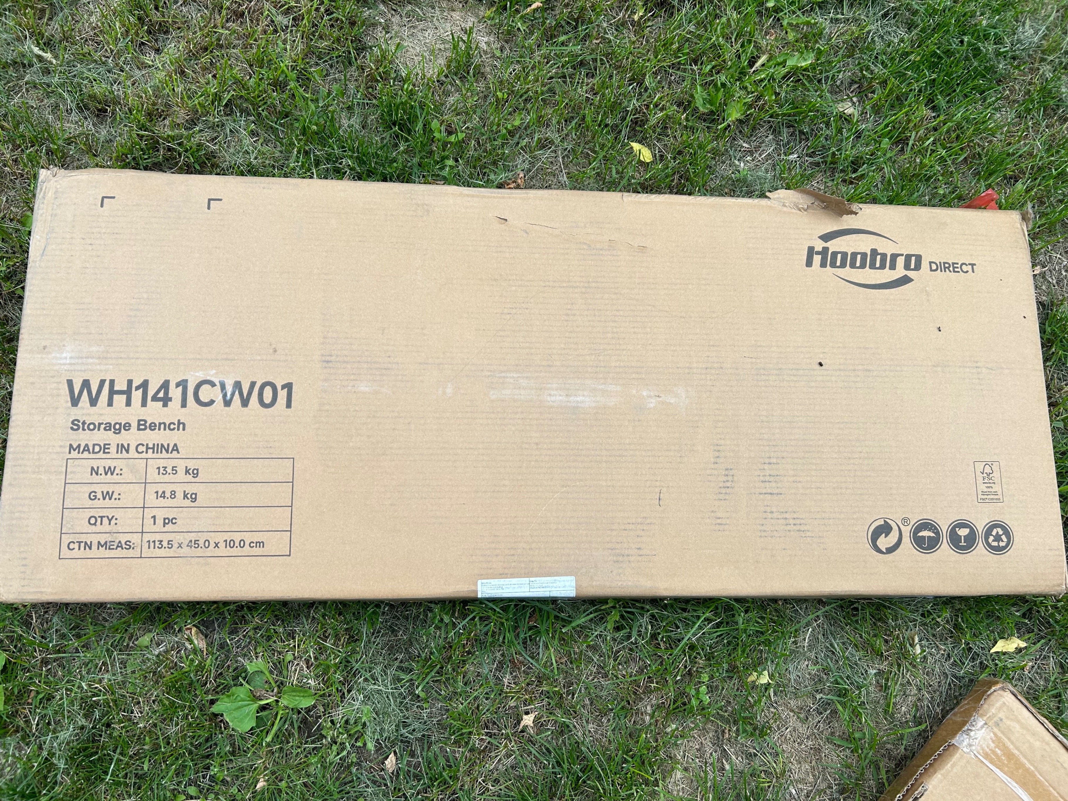 39.3'' W Manufactured Wood Storage Bench With Flip Top - photo 5