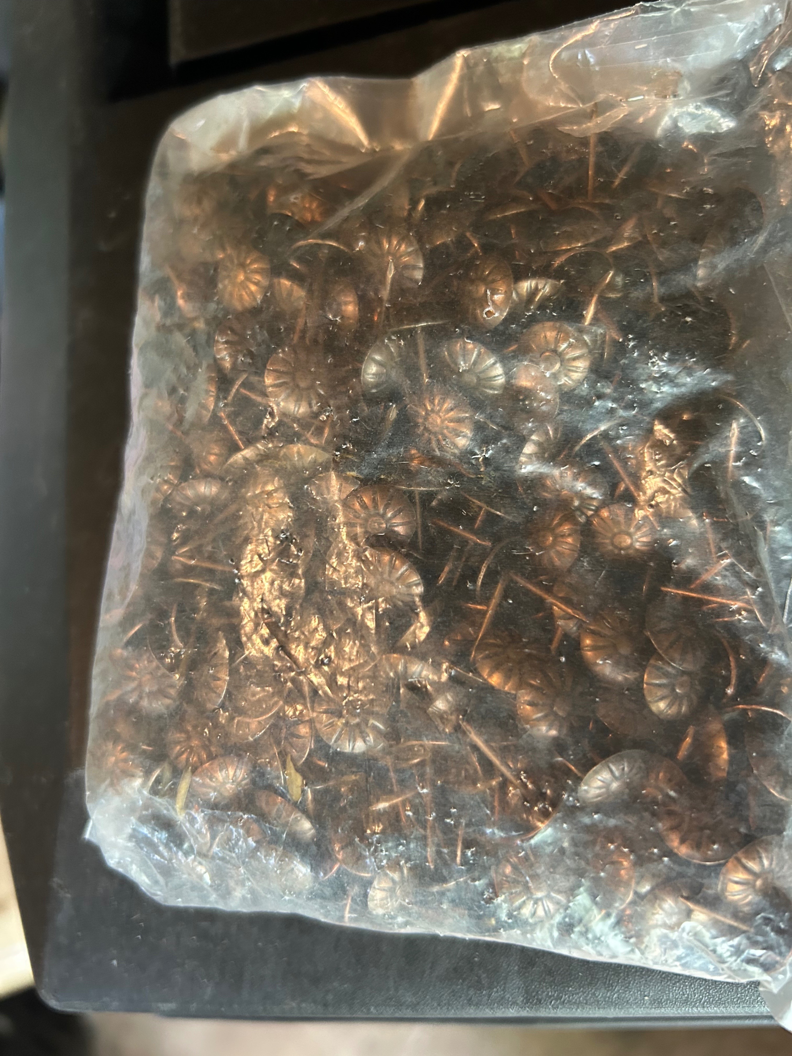 100 Bronze Metal Furniture Tacks