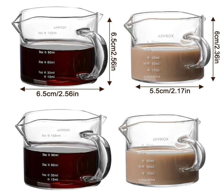 Glass Espresso Cups 75-150 ml - Set of 4 Watunid - photo 5