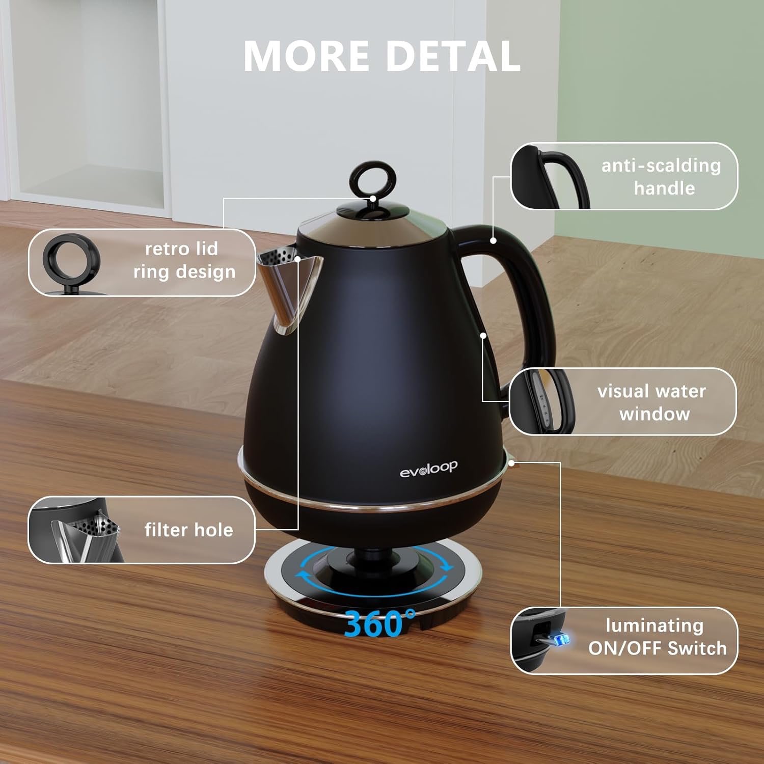 Evoloop 1.7L 電熱水壺 Electric Kettle - photo 3