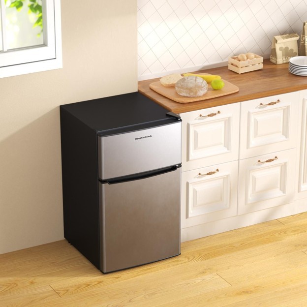 Hamilton Beach 3.1 Cu.Ft Mini Fridge Freezer, Reversible Door - photo 5