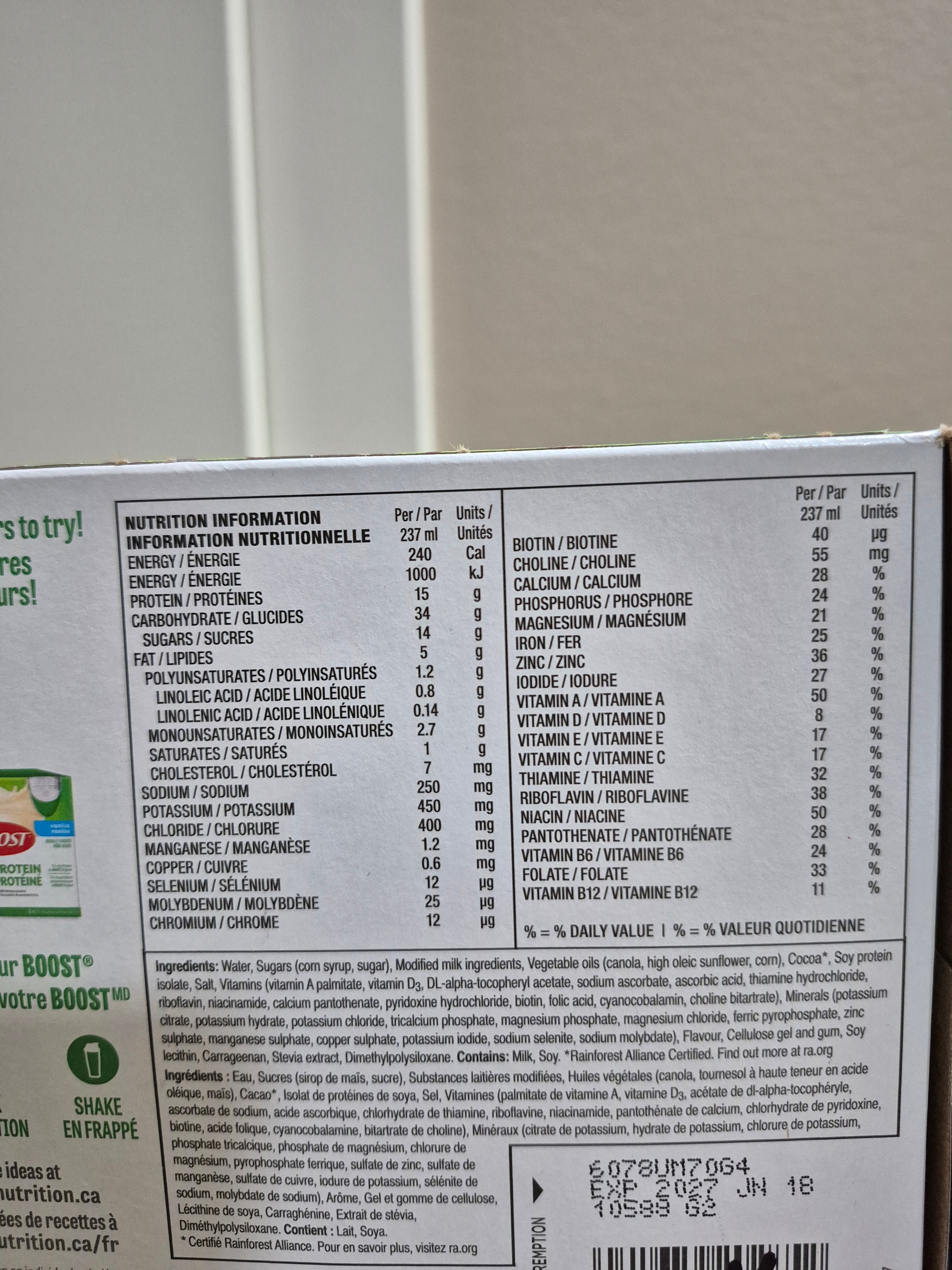 4 Boxes of BOOST High Protein Drinks (Strawberry or Chocolate) - photo 5