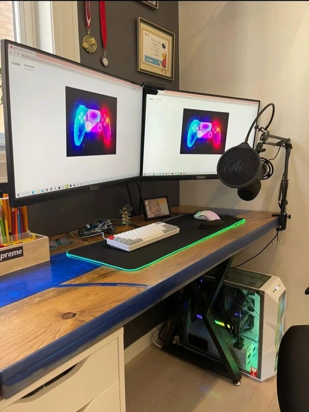 RGB Gaming Mouse Pad — Large LED Desk Mat
