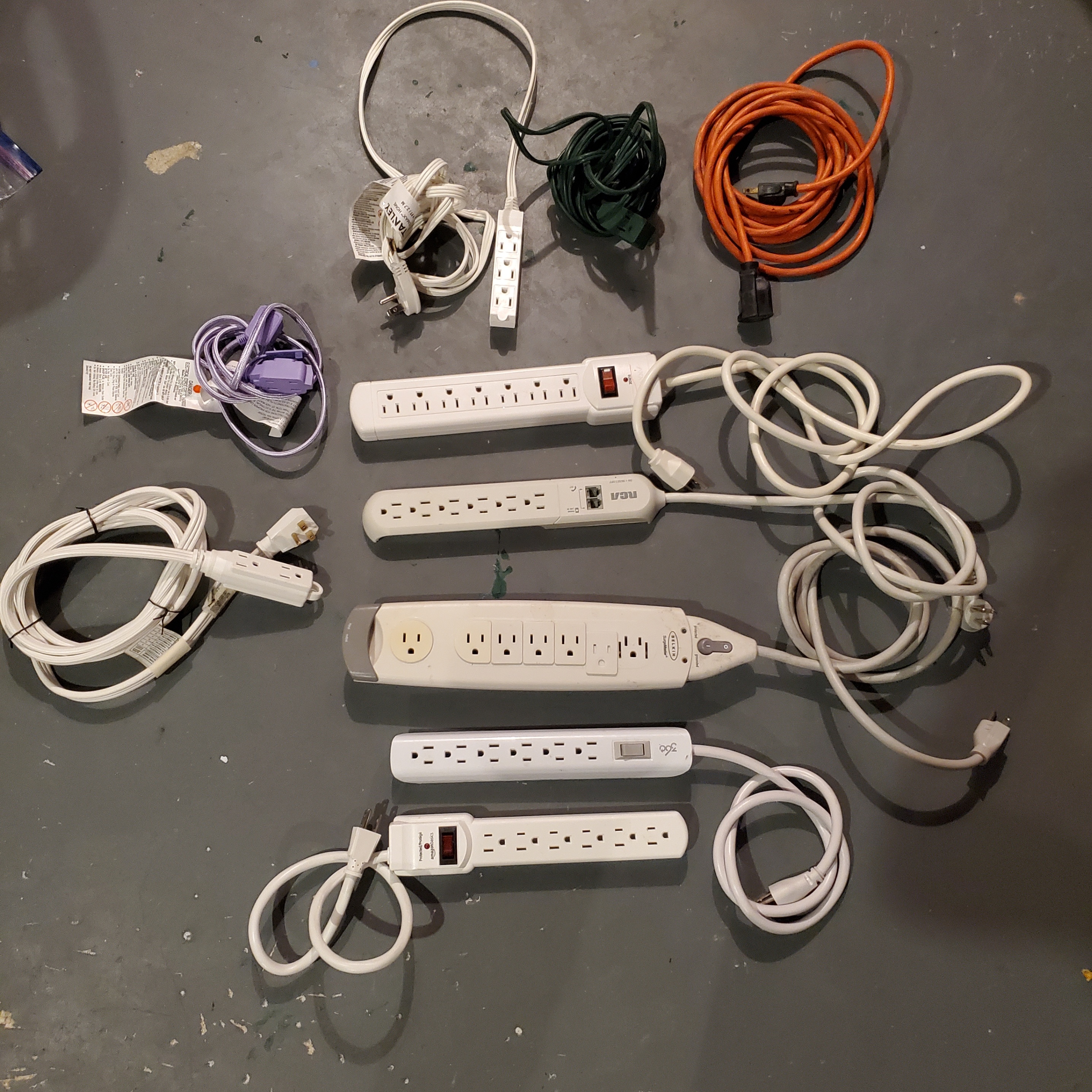 Power bars and extension cords