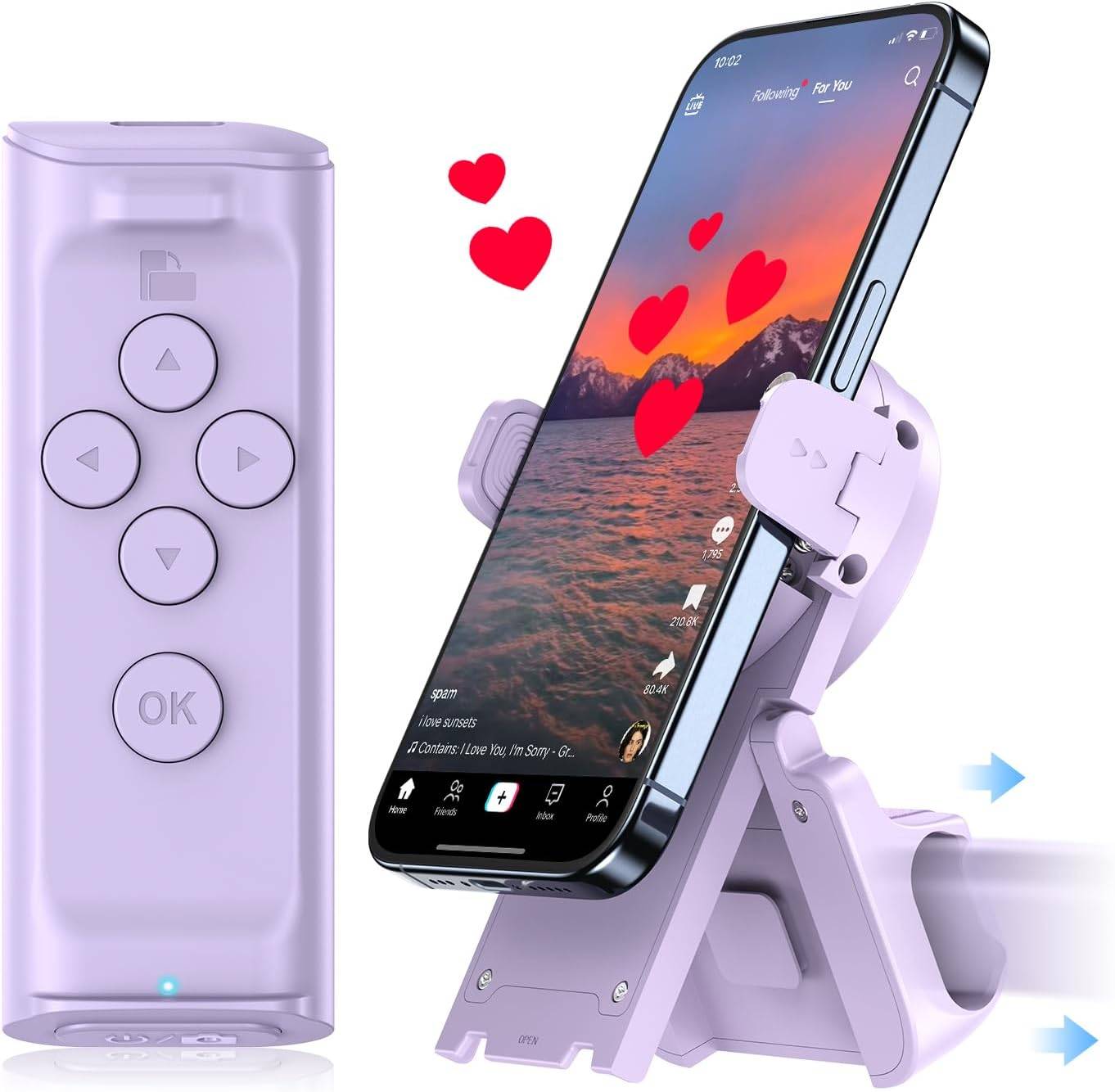 Jimzoo Remote Control for TikTok, Page Turner, Camera