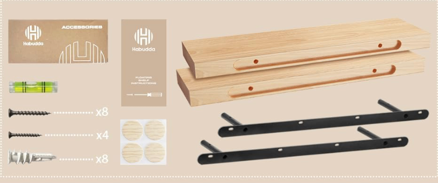 New 2 Solid Wood Floating Shelves (24") - photo 4