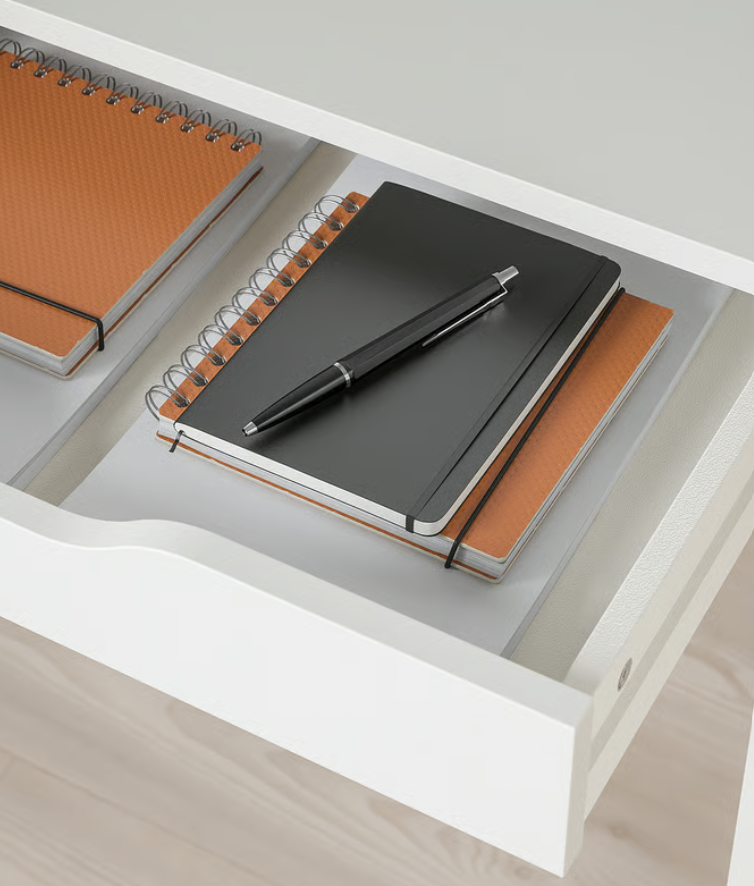 White office desk - photo 5