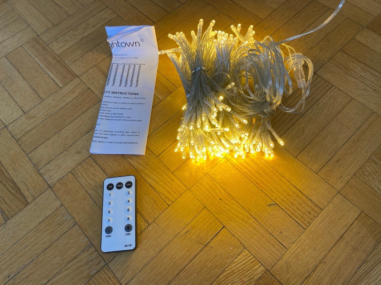 Brightown 300 LED Curtain String Lights – New, Boxed - photo 2