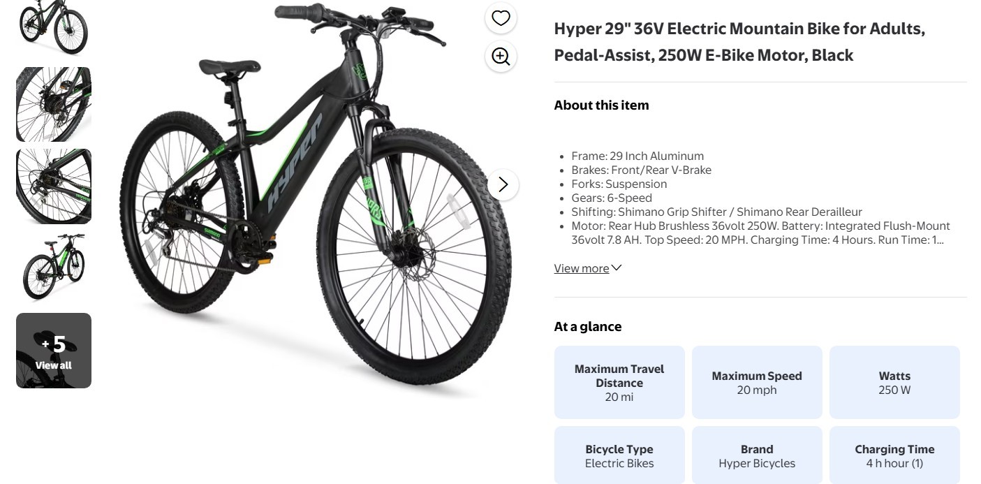 Hyper 29" Electric Mountain Bike (E-Bike) - photo 2