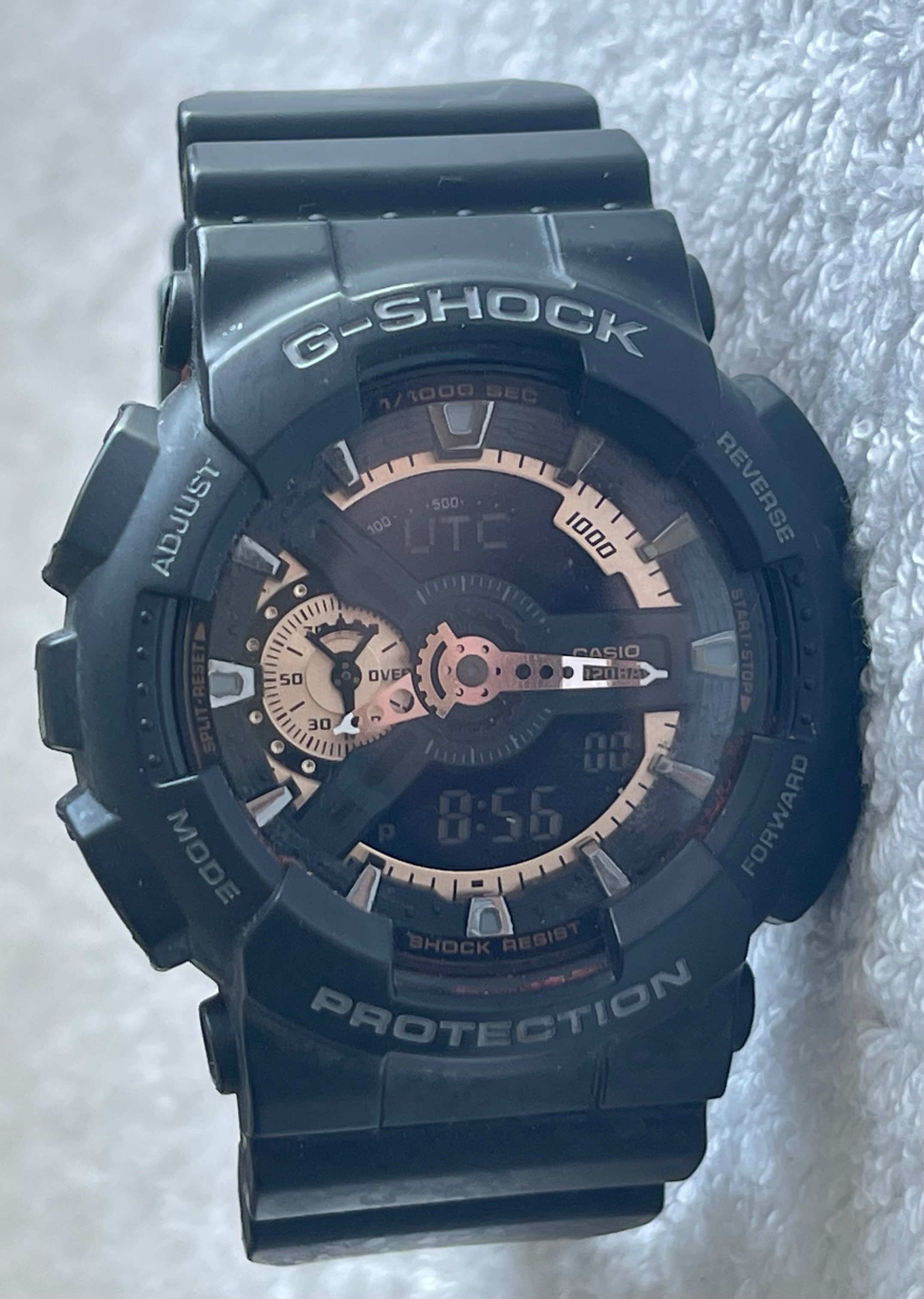 Casio G-Shock GA-110RG Rose Gold Series Black Watch