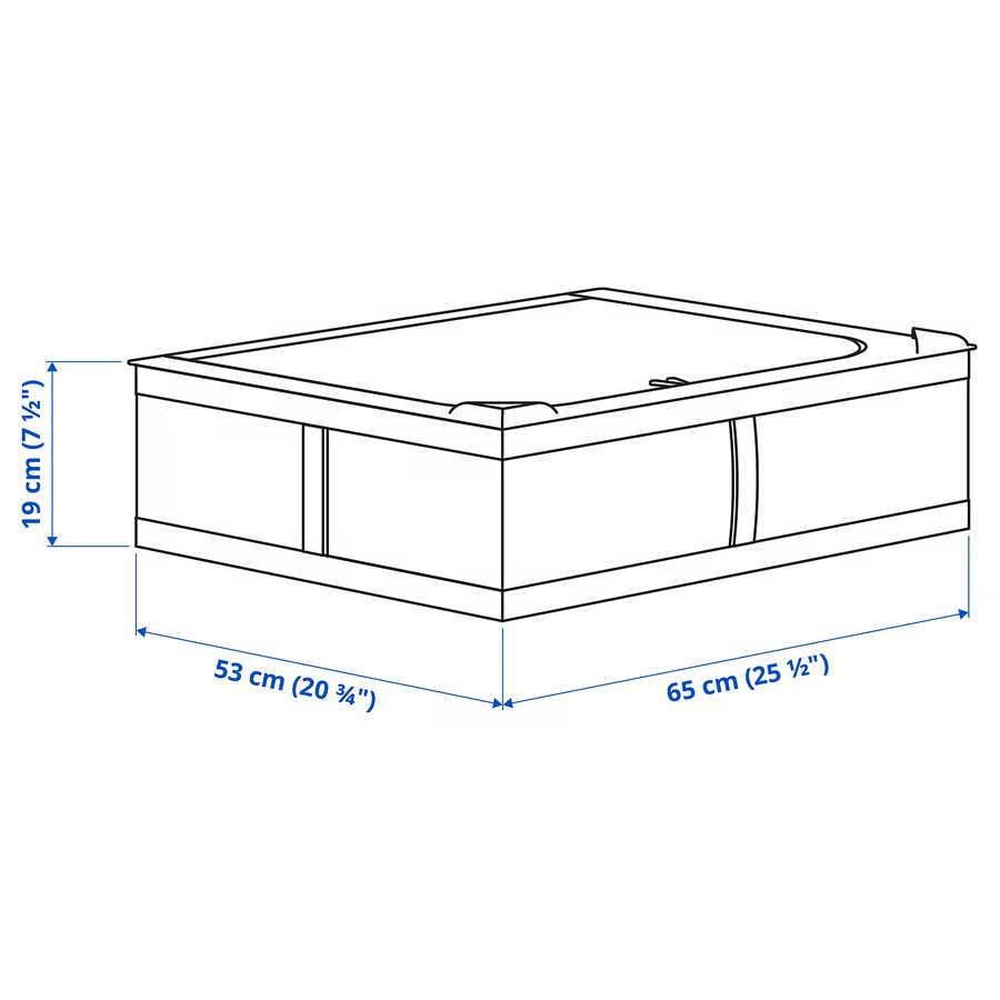 IKEA SKUBB Storage Cases – 2 Pieces – White – 65x53x19 cm - photo 2