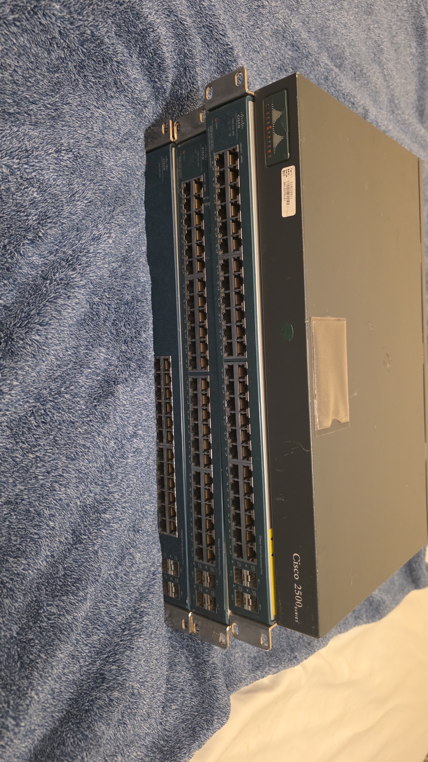 Cisco Home Lab Setup: (3) 48-Port Gigabit Switches, 2500 Router - photo 3
